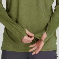 NRS Silkweight Varial Hoodie - Men's -Scarpa Sales 10008 04 Olive Model Detail 092121 2000x2000 RSZ 78874.1647987447