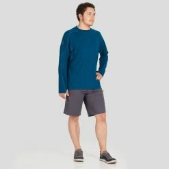 NRS Silkweight Long-Sleeve Shirt - Men's -Scarpa Sales 10114 05 Poseidon Model Front 121421 2000x2000 rsz 14799.1654628774