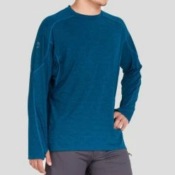 NRS Silkweight Long-Sleeve Shirt - Men's -Scarpa Sales 10114 05 Poseidon Model Frontcrop 121421 2000x2000 rsz 53440.1654628774