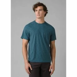Prana Calder Short Sleeve Pocket Top - Men's (Spring 2022) -Scarpa Sales 1969381 BLUEFIN rsz 47340.1663872200