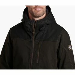 KUHL Law Fleece Lined Hoody - Men's (Fall 2022) -Scarpa Sales 7363 Law Fleece Lined Hoody Espresso Detail 1 rsz 89027.1668034006