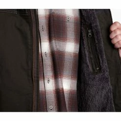 KUHL Law Fleece Lined Hoody - Men's (Fall 2022) -Scarpa Sales 7363 Law Fleece Lined Hoody Espresso Detail 4 rsz 48127.1668034006