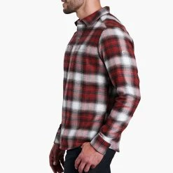 KUHL Law Flannel Long Sleeve - Men's (Fall 2022) 17 KUHL Law Flannel Long Sleeve - Men's (Fall 2022) -Scarpa Sales 7373 Law Flannel LS Oxblood Side rsz 14825.1676589436
