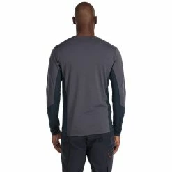 Rab Syncrino Base Long Sleeve Tee - Men's -Scarpa Sales Rab Syncrino Base LS Tee Graphene QBL 32 GRH DETAIL5 rsz 62562.1660243684