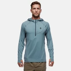 Black Diamond Alpenglow Pro Hoody - Men's -Scarpa Sales m alpenglow pro storm blue model front rsz 57624.1675370762