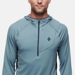 Black Diamond Alpenglow Pro Hoody - Men's -Scarpa Sales m alpenglow pro storm blue zipper detail rsz 45424.1675370956